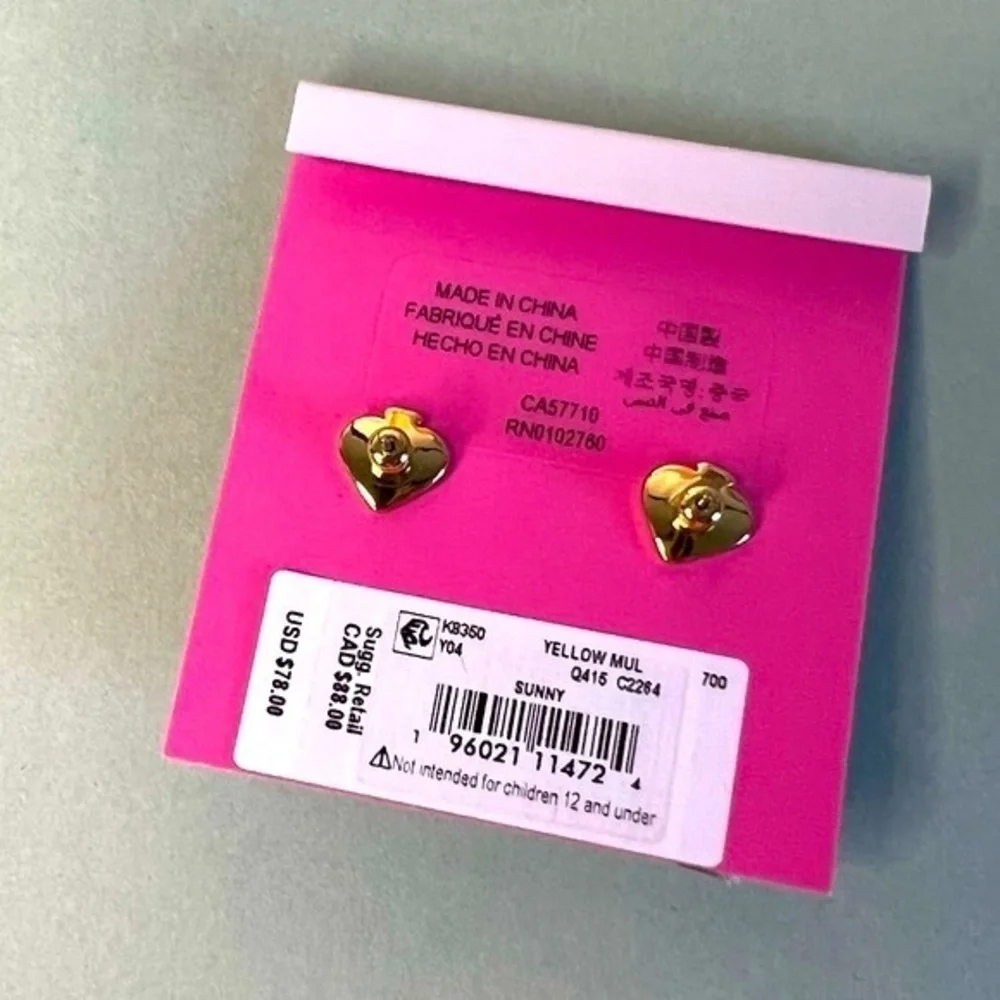 NWT Kate Spade New York Sunny Stud Earrings - Picture 6 of 6
